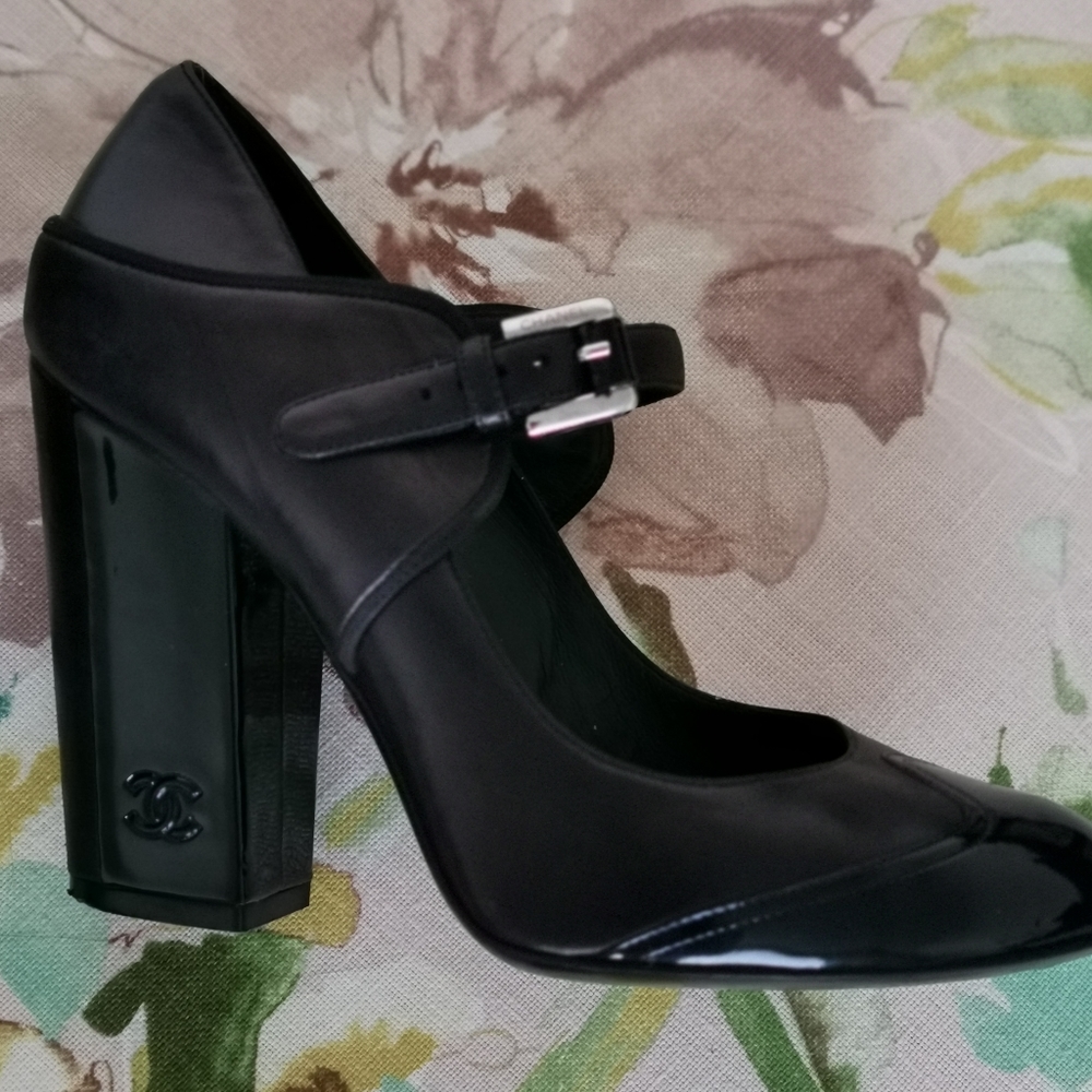 Authentic Chanel Black Heels
